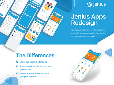 Jenius Apps Redesign apps mobile app redesign ui ux