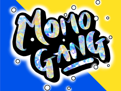 Hand Lettering - Momo gang branding calligraphy design digitalart fun handletterin illustration procreate