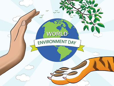 World Environment Day branding design digitalart fun illustration procreate worlnenvironmentday