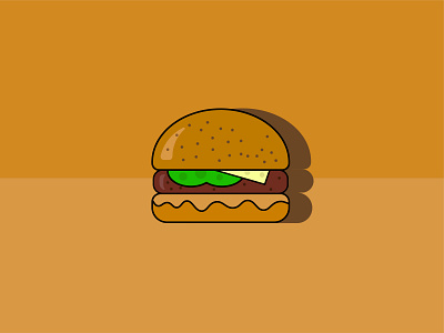 Burger Icon buger burgericon debutshot design flat graphic graphicdesign h4k8 hasib.h4k8 icon illustration illustrator logo ui ui design ux ux design web