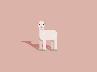 Cute Lamb Vector animation art clip art debut debutshot design flat graphic design h4k8 hasib hasib.h4k8 icon illustration illustrator logo ui web