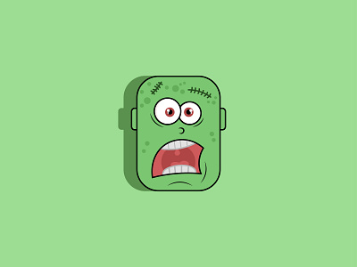 Creepy Zombie Vector debut debutshot design flat icon illustration illustrator logo ui web