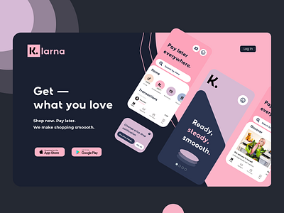 Klarna Concept app bank account banking branding clean color concept ecommerce finance flat ios klarna paypal shopping ui ux web