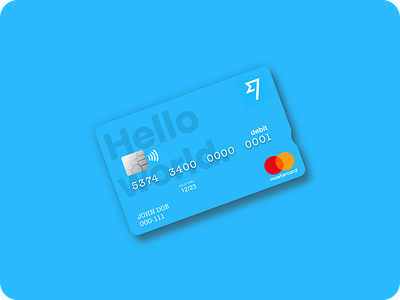 TransferWise Debit Card bank bank card blue borderless cash clean concept contactless credit card debit hello mastercard n26 paypal transfer transferwise world