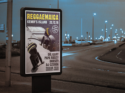 Event flyer Reggaemaica event flyer flyer outdoor advertising poster poster design prague reggae
