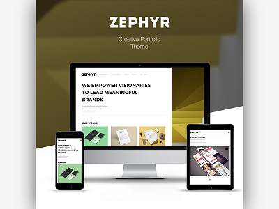 Zephyr | Creative Portfolio Theme