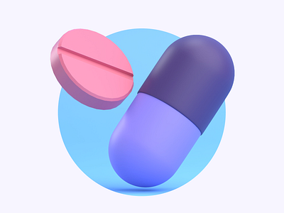 3D ILLUSTRATION CAPSULE PILLS DRUGS MEDECINE 3d icon 3d ilustration app design healthcare icon illustration ui ux web