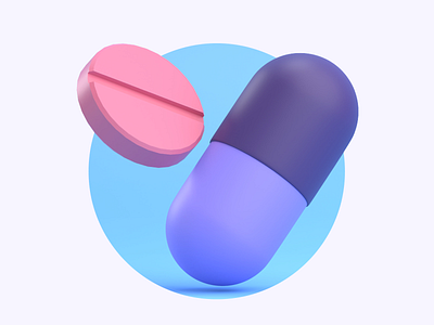 3D ILLUSTRATION CAPSULE PILLS DRUGS MEDECINE