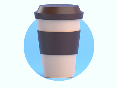 3D ILLUSTRATION ICON COFFEE CUP 3d icon 3d ilustration app design food and drink food app icon illustration ui ux website