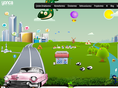 YNC animation css3 html5 jquery land parallax redesign