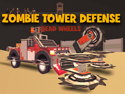 Zombie Tower Defense Mobil Game UI