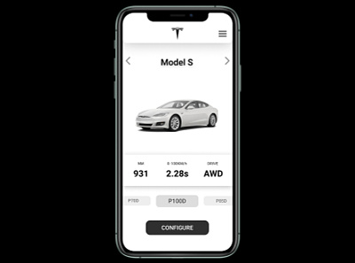 Tesla online shopping app UI branding cars design figma figmadesign graphicdesign illustration tesla ui uxui web
