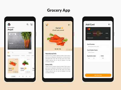 Grocery app design