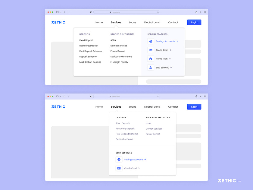 Megamenu UI designs, themes, templates and downloadable graphic ...
