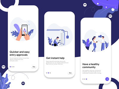 Visitor management and community app onboarding screen appartment appartments builder building building design building icon debutshot dribbble best shot dribbble invitation dribbble invite illustraion illustration art illustration design onboarding onboarding illustration onboarding ui ui ui ux uidesign