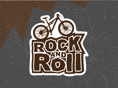 Rock And Roll bike rock roll sticker