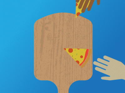 Share A Slice everybody fresh hot pizza share