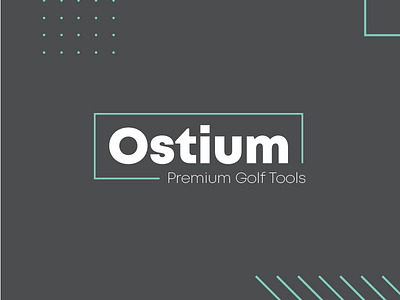 Ostium Premium Golf Tools brand golf identity logo open ostium premium