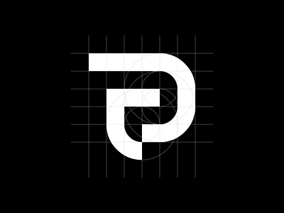 p mark branding design flatdesign icon idenity lettermark logo monogram symbol typogaphy