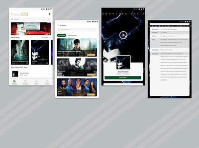 Re- Design M-Tix cinema design movie ticket ui uidesign webdesign