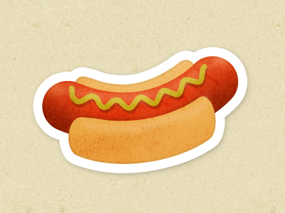 Hotdog hot dog icon nearbite