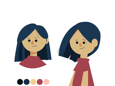Girl avatar caracter girl illustration vector