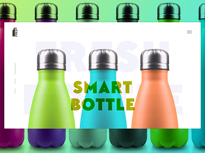 Smart Bottle Web Design design illustration logo minimal typography ui ux web website