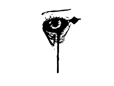 Eye art black and white creepy dark design drawing eery eye eyeball eyes horror icon illustration illustrator lineart logo photoshop scary silhouette vector