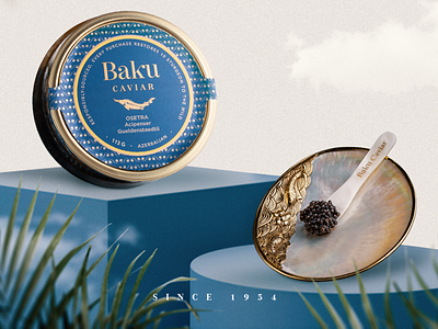 Poster design for Baku Caviar