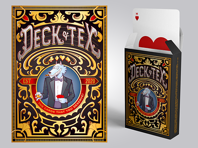 Deck of Tex cards cartoon character characterdesign creative deck design drawing illustration typography vector