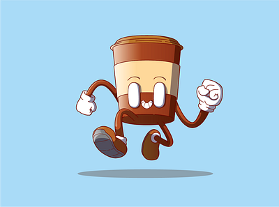 Coffee! characterdesign coffee cup design illustration vector