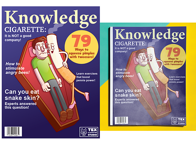 Awesome Magazines #5 cartoon character characterdesign creative design drawing health illustration knowledge magazine magazine cover typography vector