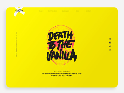 darney.design Home Page UI Design branding design graphic design illustration typography ui ux visual design web website
