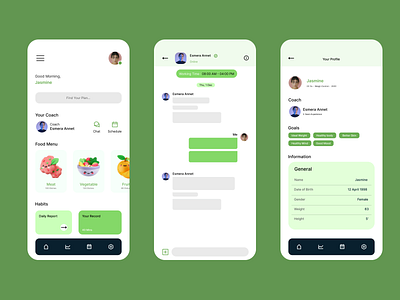 Healthy Diet App consultations design diet app figma health healthy app mobile apps ui ui design ux design