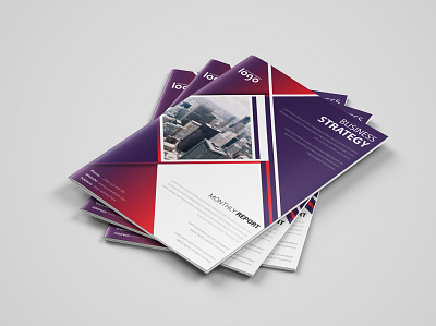 Monthly report business flyer design business corporate flyer marketing report