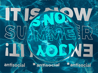Summertime Motion after effects gif graphic design kinetic type kinetictypography logo motion graphic social media summertime