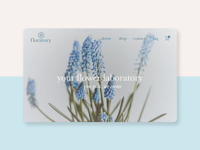 Floratory | Your Flower Laboratory | Concept branding concept design florist flower graphic design landing page ui ux web webdesign website
