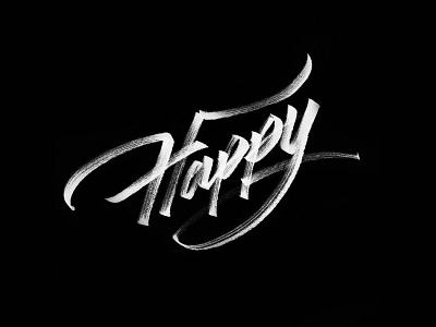 Happy Lettering font fonts handwriting logo logotype retro script texture typeface typography vintage