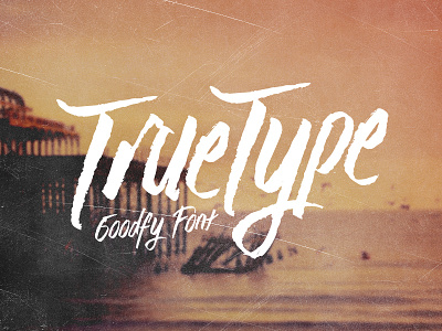Goodfy Font brush design font fonts grunge retro typography