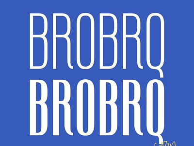 BROBRQ Typeface font fonts graphic design ty typeface typography