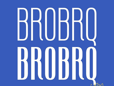 BROBRQ Typeface