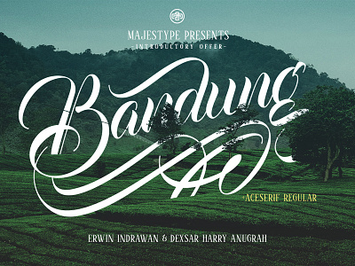 Bandung Font design flourish font fonts retro script serif typeface typography wedding