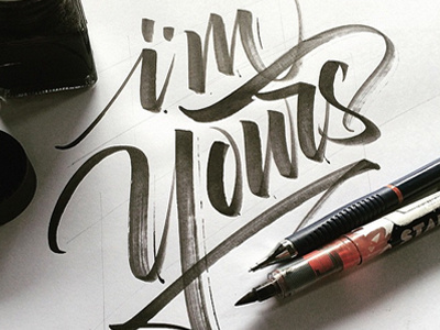 I'm Your Brushpen brushpen calligraphy dexsarharry font handlettering lettering makassar scripts typography