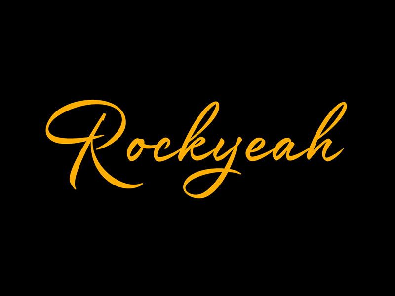 Rockyeah Brush OpenType Feature branding brush brushpen calligraphy font fonts lettering typography