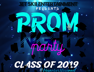 PROM 2019 class of 2019 design flyer graduation party leavers party prom prom design prom theme