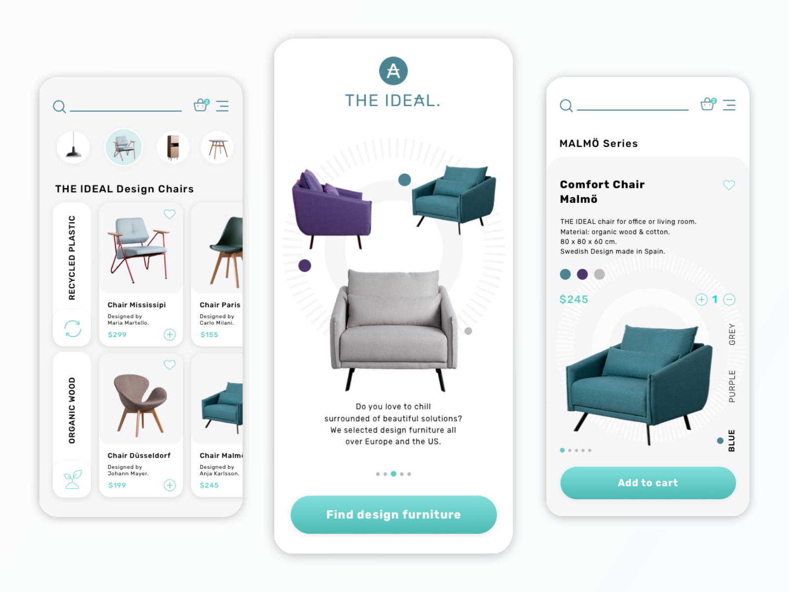 THE IDEAL // Shopping App Concept Design Furniture by Samara Khoudari on Dribbble
