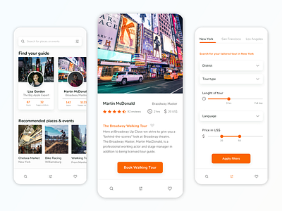 Ui Design // Located based App