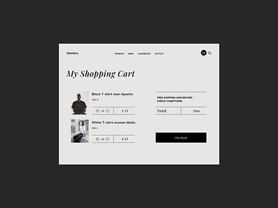 Vinnie's - E-Commerce branding ecommerce design minimal shopping app ui design user interface design visual design