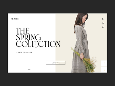 E-Commerce - Landing Page branding clean ui ecommerce design editorial design look and feel minimal responsive design shopping app ui design user inteface