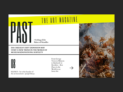 Online Art Magazine Concept